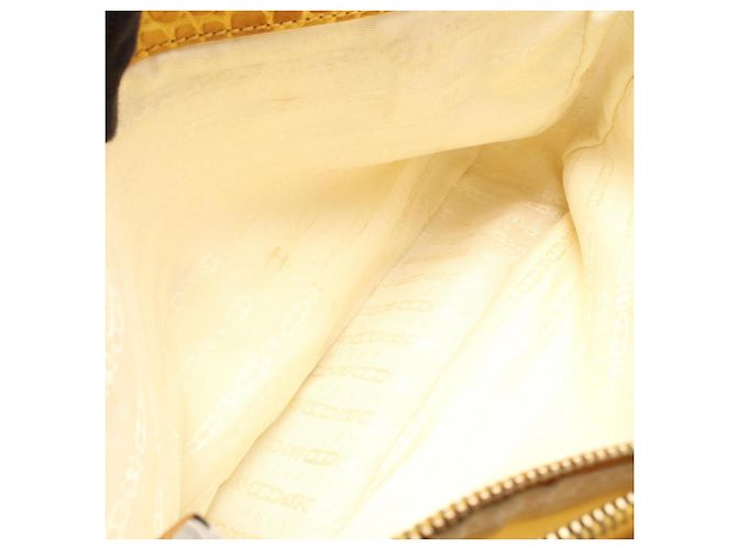 Céline Borsa a mano Celine Boogie Bag Embossed Beige Giallo - vista 6