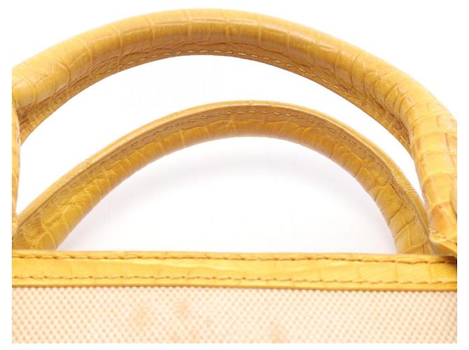 Céline Borsa a mano Celine Boogie Bag Embossed Beige Giallo - vista 9