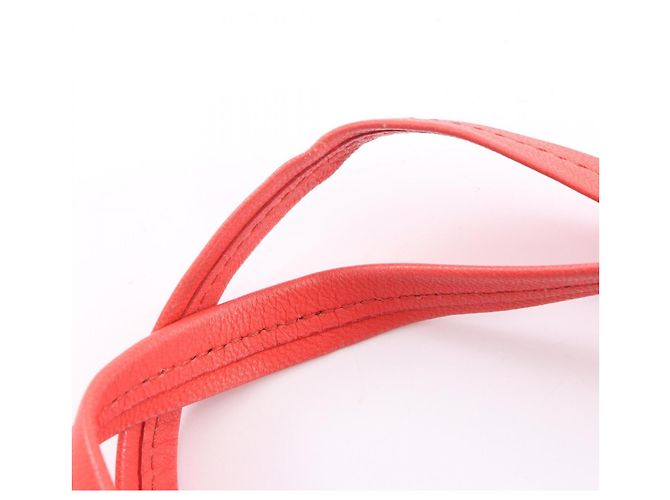 Céline Borsa Tote Bag Celine Horizontal Cabas Small Red Rosso - vista 10
