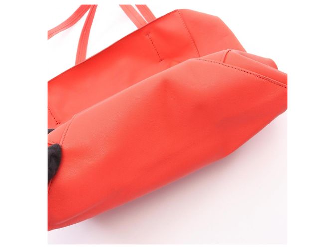 Céline Borsa Tote Bag Celine Horizontal Cabas Small Red Rosso - vista 11