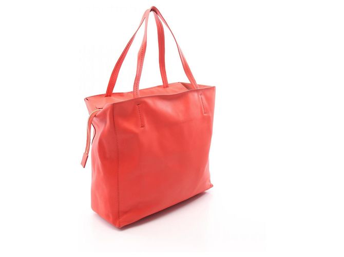 Céline Borsa Tote Bag Celine Horizontal Cabas Small Red Rosso - vista 2