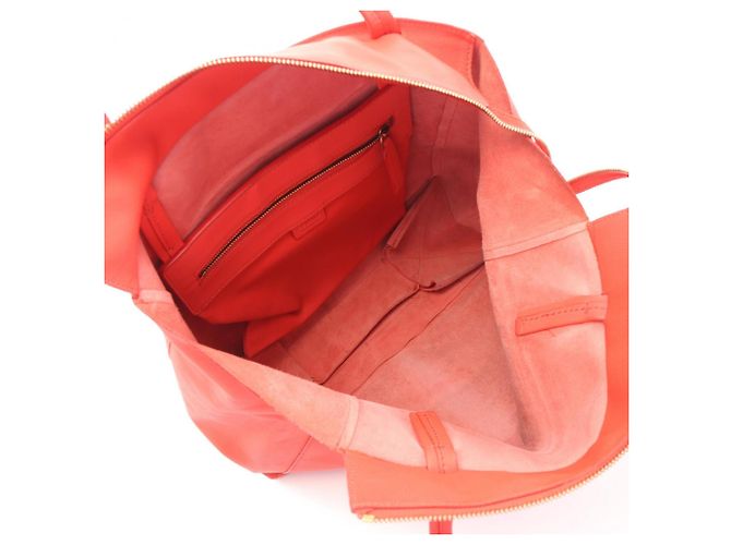 Céline Borsa Tote Bag Celine Horizontal Cabas Small Red Rosso - vista 3