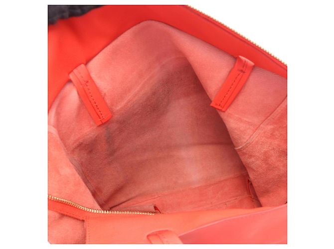 Céline Borsa Tote Bag Celine Horizontal Cabas Small Red Rosso - vista 5