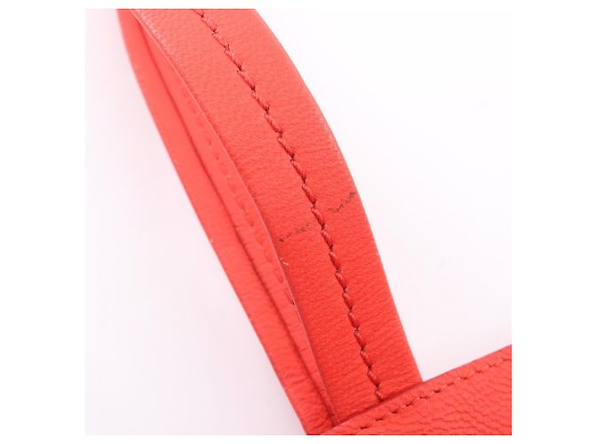 Céline Borsa Tote Bag Celine Horizontal Cabas Small Red Rosso - vista 9