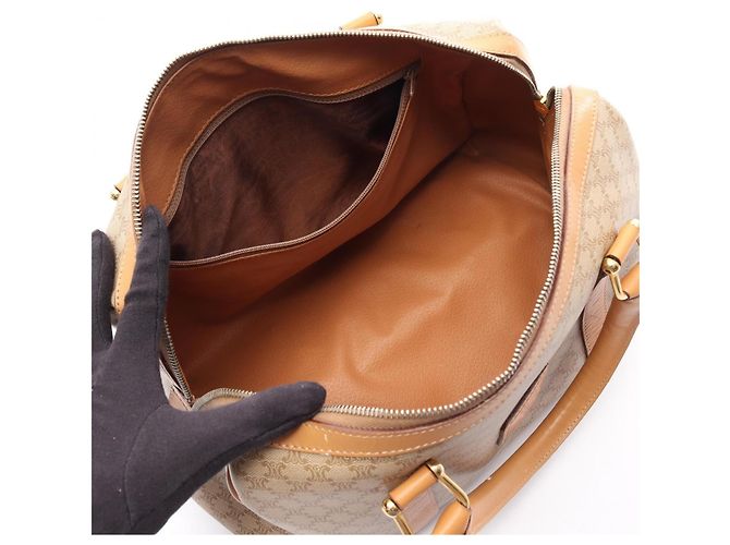 Céline Celine Macadam Handtasche Tote Braun Beige - Ansicht 3