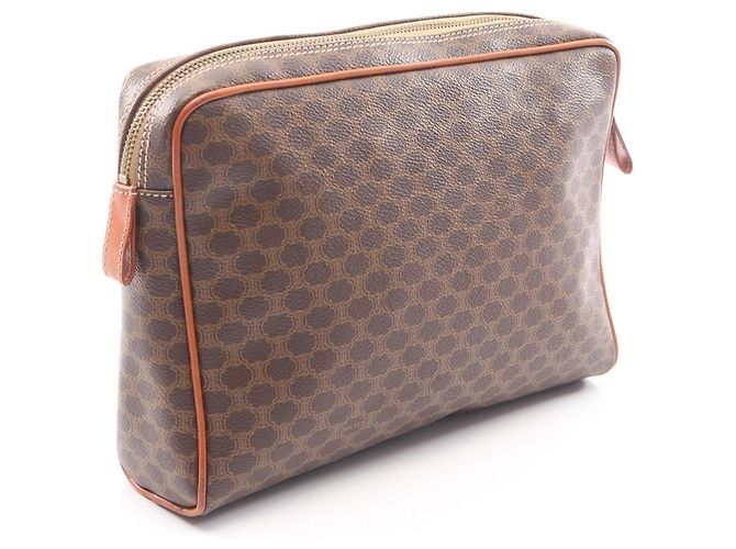 Céline Clutch Celine Macadam Marrón Castaño - vista 2