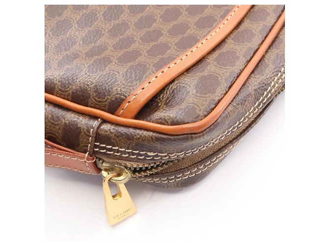 Céline Clutch Celine Macadam Marrón Castaño - vista 7