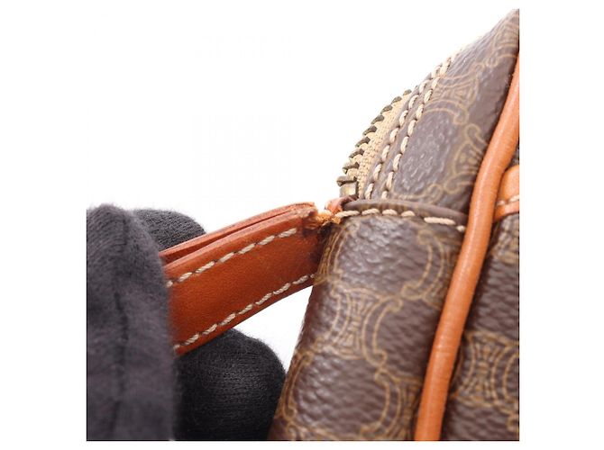 Céline Clutch Celine Macadam Marrón Castaño - vista 8