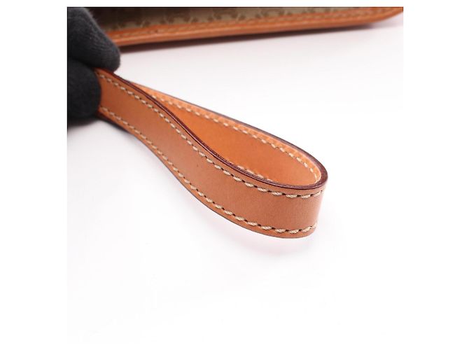 Céline Clutch Celine Macadam Marrone Beige - vista 6