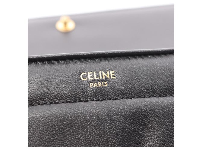 Céline Borsa a Spalla Celine Matelassé Monochrome Nero - vista 4