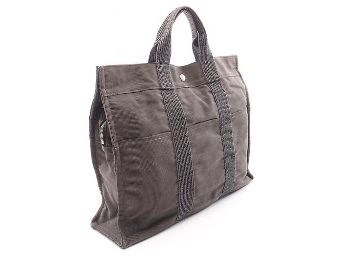 Hermès Hermes Herline MM Tote Bag/Handtasche in Grau Braun - Ansicht 2