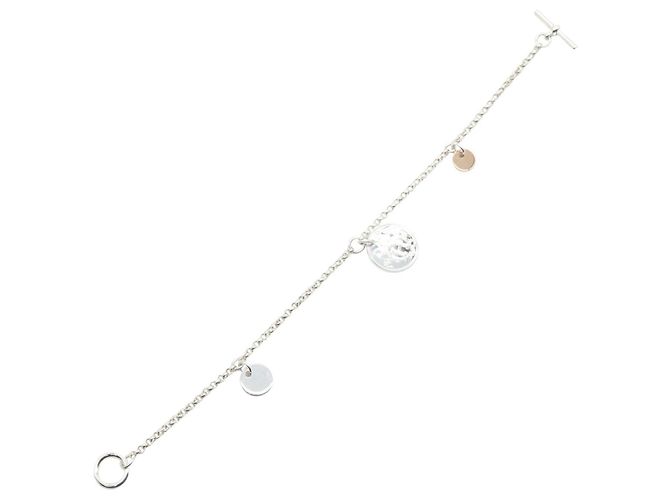 Hermès Pulsera Charm Hermes Ex-Libris Plata Dorado - vista 3