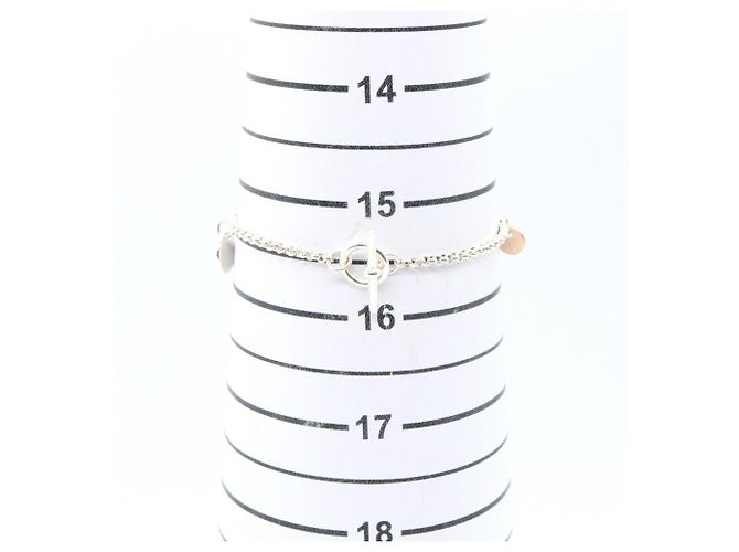Hermès Pulsera Charm Hermes Ex-Libris Plata Dorado - vista 7