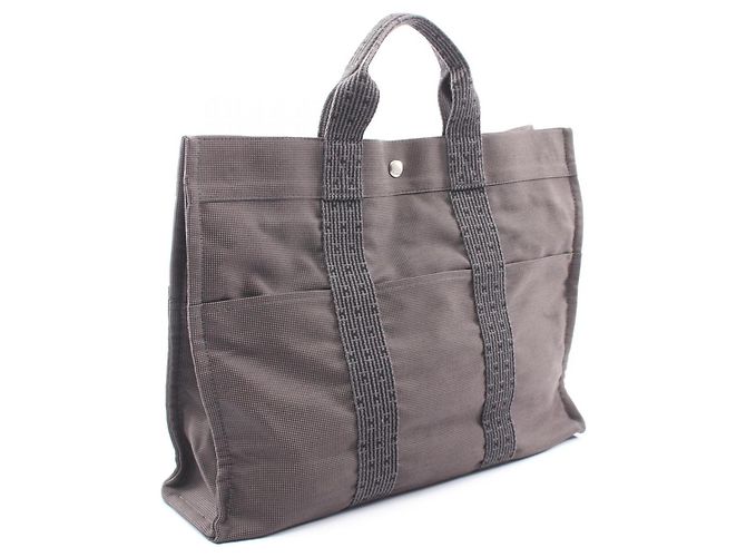 Hermès Borsa Tote Hermes Herline MM Marrone - vista 2