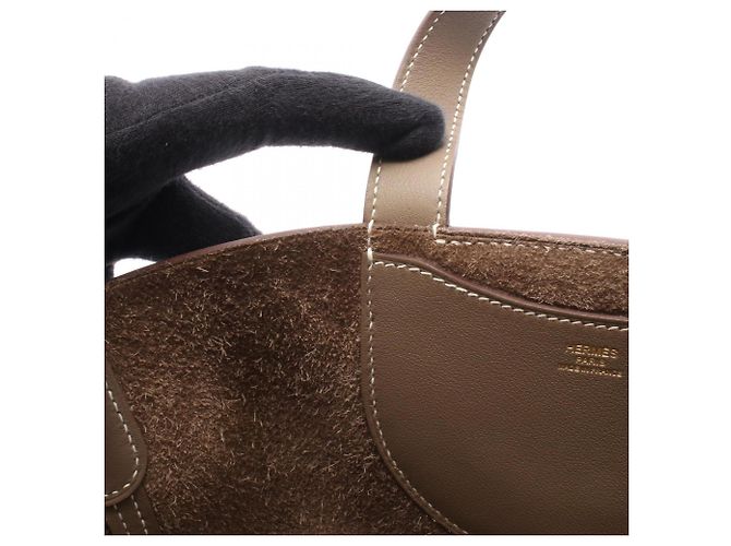 Hermès Borsa Hermes In the Loop 18 Etoupe Taupe - vista 6