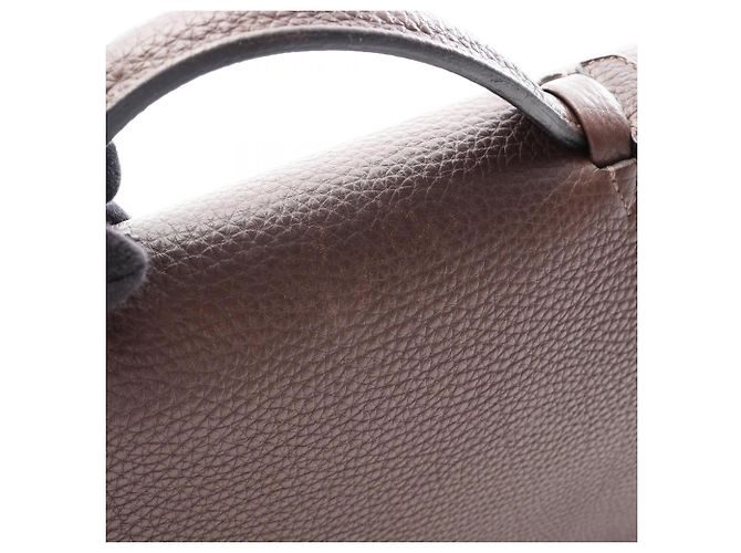 Hermès Hermes Sac à Dépêches 41 Brown Togo Leather Handbag Marrone - vista 6