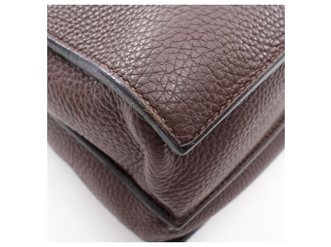 Hermès Hermes Sac à Dépêches 41 Brown Togo Leather Handbag Marrone - vista 7