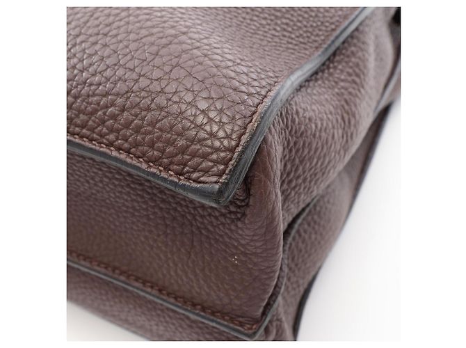 Hermès Hermes Sac à Dépêches 41 Brown Togo Leather Handbag Marrone - vista 8