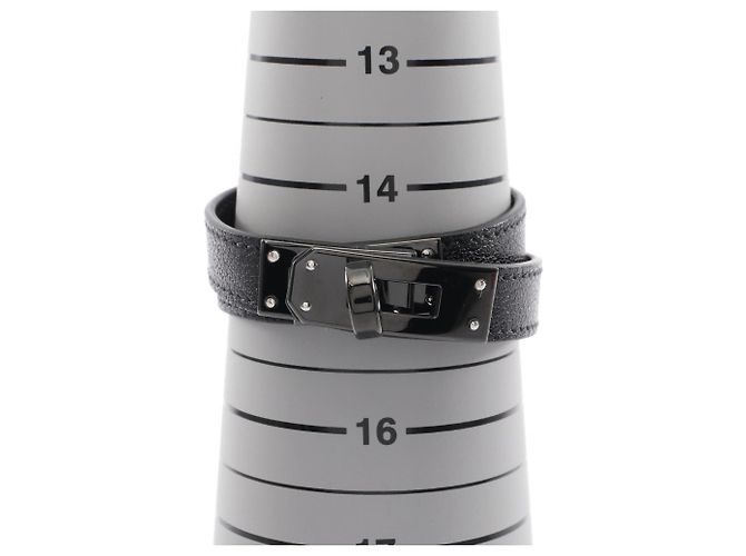 Hermès Pulsera Hermes Kelly Double Tour en Negro - vista 6