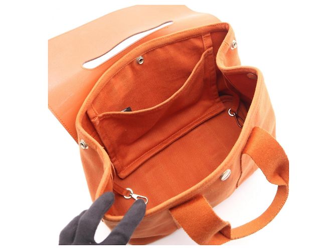 Hermès Borsa Hermes Valparaiso PM Potiron Arancione - vista 3