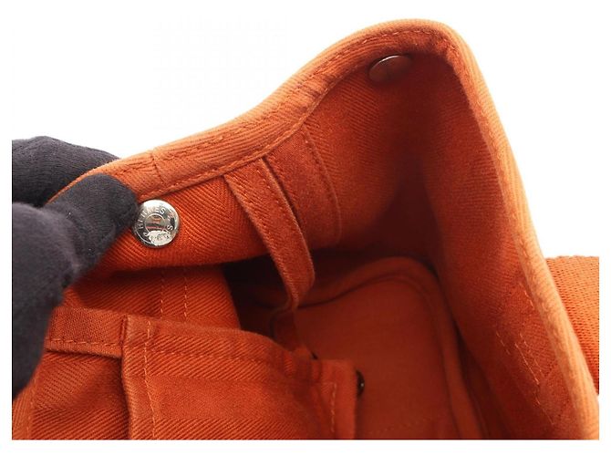 Hermès Borsa Hermes Valparaiso PM Potiron Arancione - vista 7