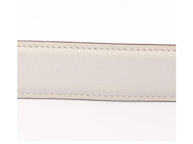 Hermès Hermes Evelyne Reversible Belt Brown Silvery White - view 10