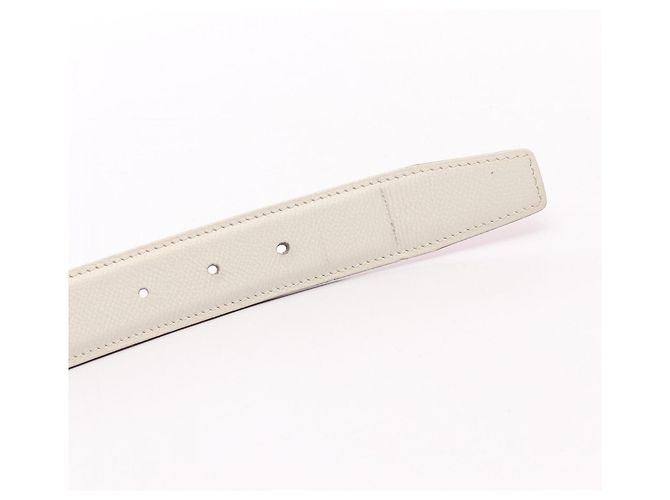 Hermès Hermes Evelyne Reversible Belt Brown Silvery White - view 3
