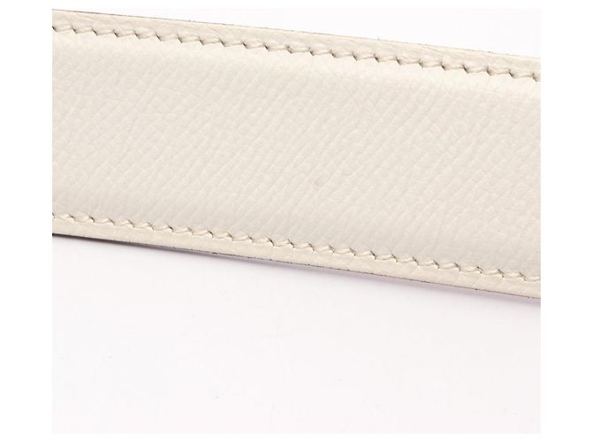 Hermès Hermes Evelyne Reversible Belt Brown Silvery White - view 9