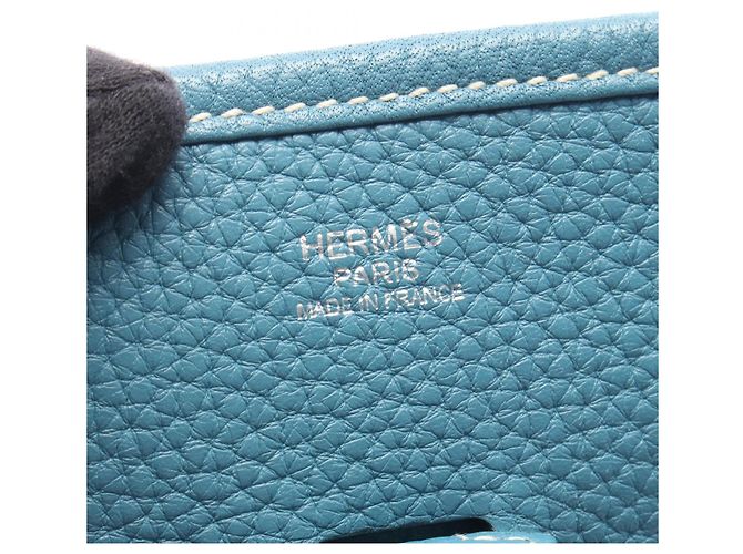 Hermès Bolso de Hombro Hermes Evelyne 3 Trois PM Azul - vista 4
