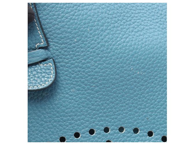 Hermès Bolso de Hombro Hermes Evelyne 3 Trois PM Azul - vista 6