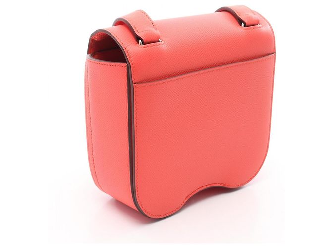 Hermès Mini borsa a tracolla Hermes Della Cavalleria Rosa Rosso - vista 2