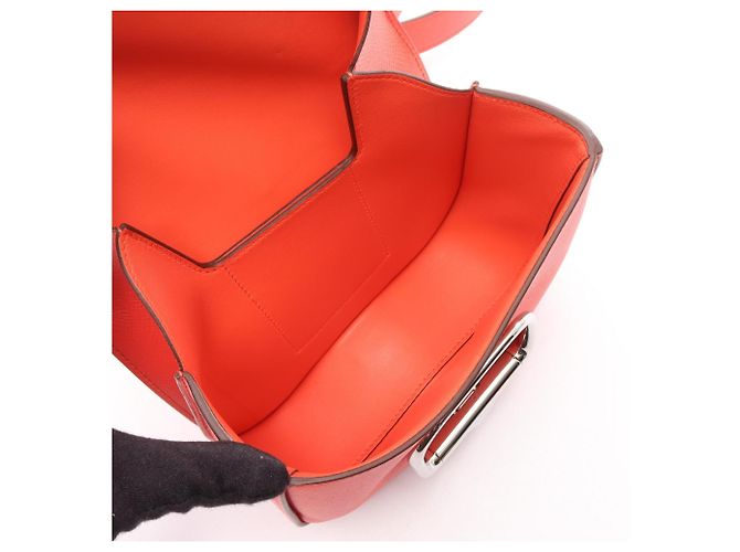 Hermès Mini borsa a tracolla Hermes Della Cavalleria Rosa Rosso - vista 3