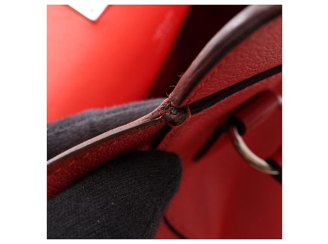 Hermès Borsa Hermes Toolbox 20 Rouge Pivoine Rosso - vista 12