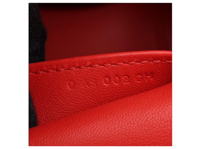 Hermès Borsa Hermes Toolbox 20 Rouge Pivoine Rosso - vista 5