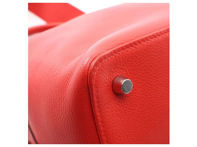 Hermès Borsa Hermes Toolbox 20 Rouge Pivoine Rosso - vista 6