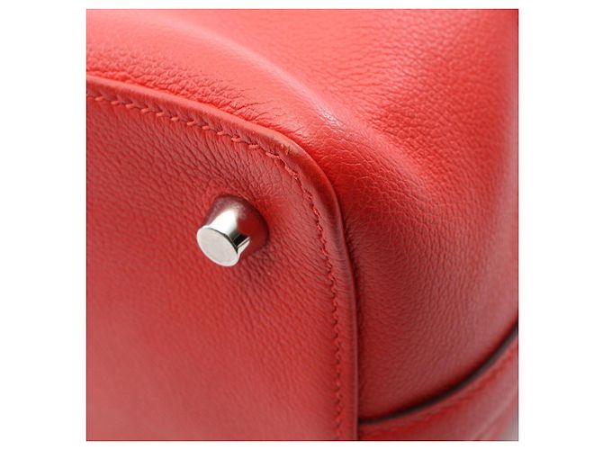 Hermès Borsa Hermes Toolbox 20 Rouge Pivoine Rosso - vista 7
