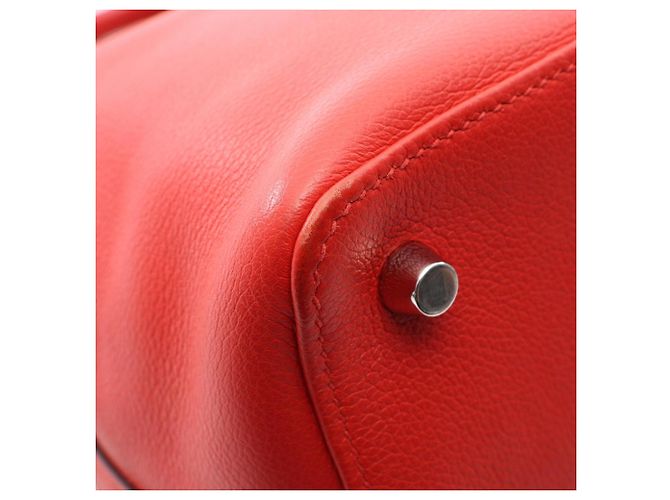 Hermès Borsa Hermes Toolbox 20 Rouge Pivoine Rosso - vista 8