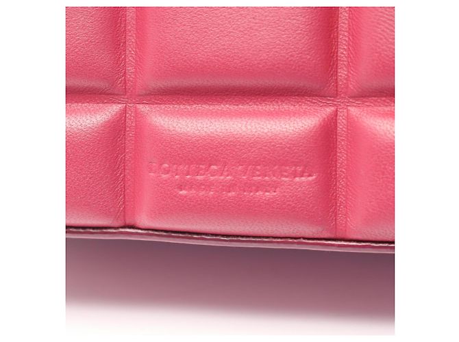 Bolsa de ombro meia-lua acolchoada Bottega Veneta Rosa - vista 4