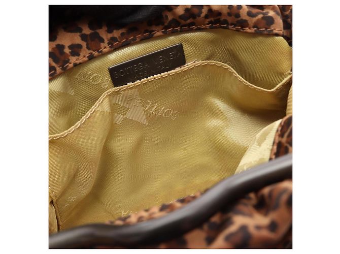 Borsa a tracolla Bottega Veneta stampa leopardata Marrone - vista 6