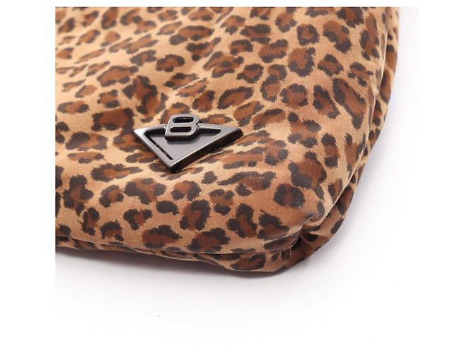 Borsa a tracolla Bottega Veneta stampa leopardata Marrone - vista 8