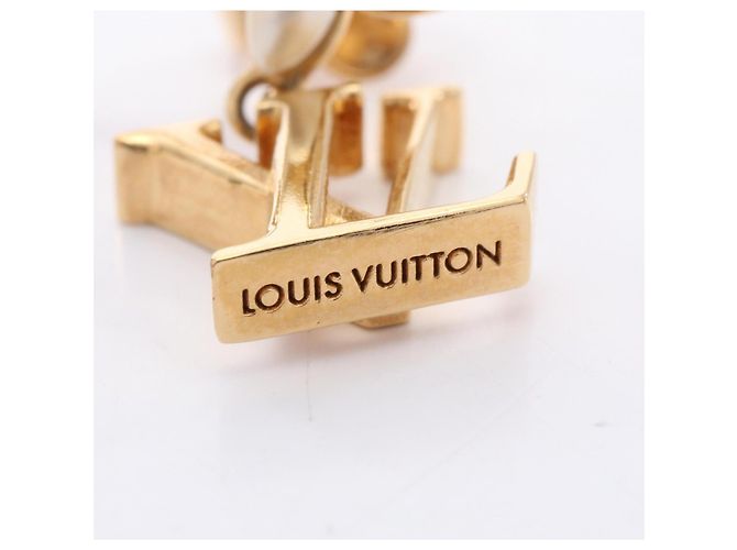 Orecchino Louis Vuitton LV Floragram orecchio destro Bianco D'oro - vista 3