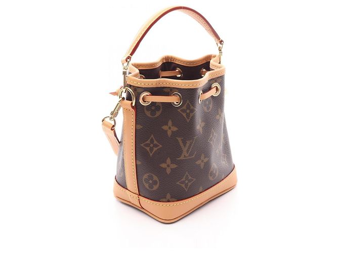 Borsa Louis Vuitton Nano Noe Monogram Marrone - vista 2