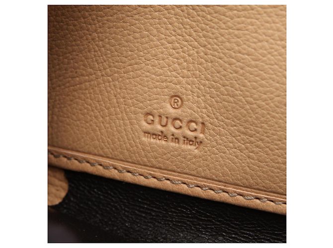 Cartera larga de cuero beige Gucci - vista 4