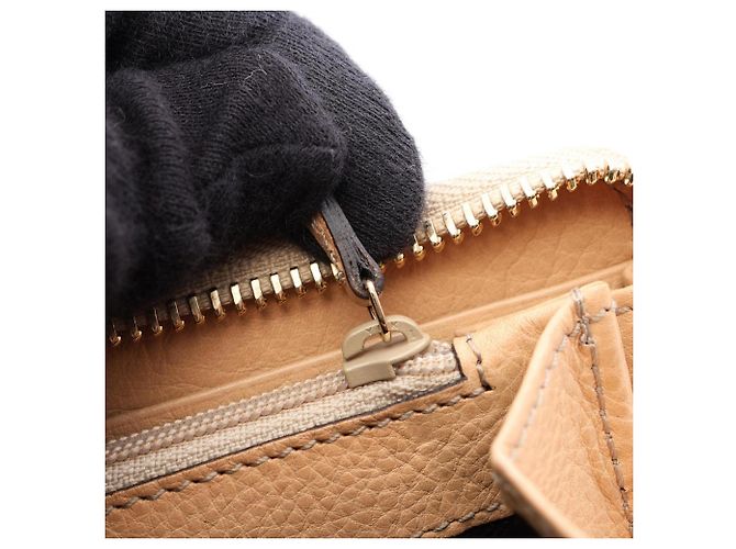 Cartera larga de cuero beige Gucci - vista 6