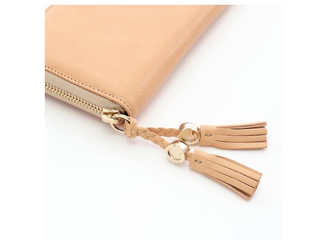 Cartera larga de cuero beige Gucci - vista 7