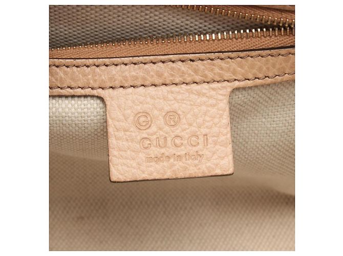 Borsa a 2 vie Gucci Soho Interlocking G Beige - vista 4