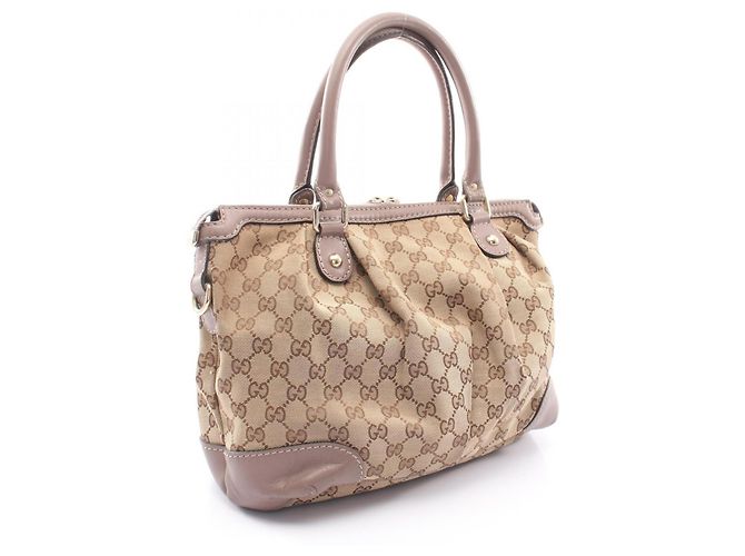 Gucci Sukey GG Canvas 2-Way Handtasche Braun Beige - Ansicht 2