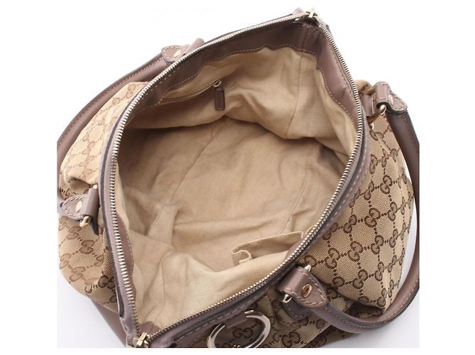 Gucci Sukey GG Canvas 2-Way Handtasche Braun Beige - Ansicht 3