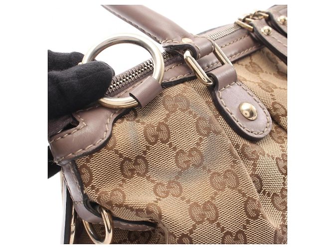 Gucci Sukey GG Canvas 2-Way Handtasche Braun Beige - Ansicht 6