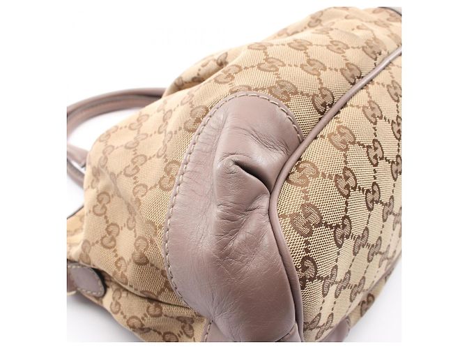 Gucci Sukey GG Canvas 2-Way Handtasche Braun Beige - Ansicht 9